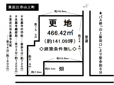 土地 - 滋賀県東近江市山上町