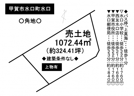 土地 - 滋賀県甲賀市水口町水口