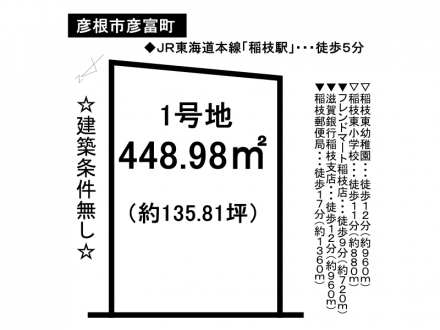 土地 - 滋賀県彦根市彦富町