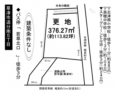 土地 - 滋賀県草津市追分南５丁目