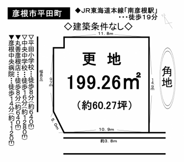 土地 - 滋賀県彦根市平田町