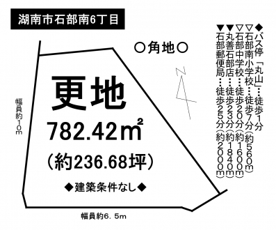 土地 - 滋賀県湖南市石部南6丁目
