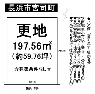 土地 - 滋賀県長浜市宮司町