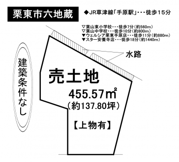 土地 - 滋賀県栗東市六地蔵