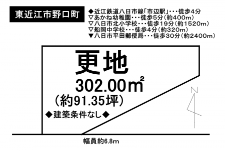 土地 - 滋賀県東近江市野口町