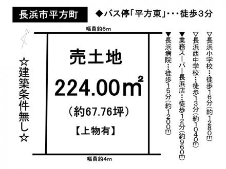 土地 - 滋賀県長浜市平方町