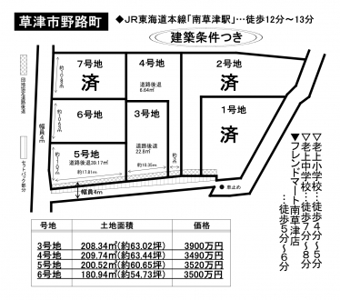 土地 - 滋賀県草津市野路町