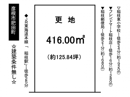 土地 - 滋賀県彦根市肥田町