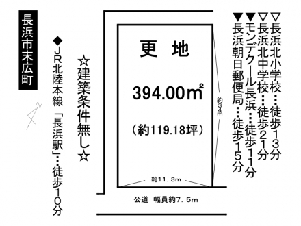 土地 - 滋賀県長浜市末広町