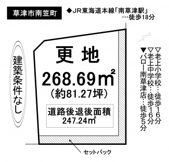 土地 - 滋賀県草津市南笠町