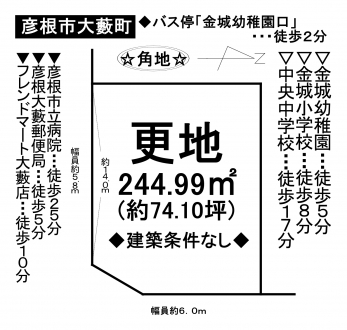 土地 - 滋賀県彦根市大藪町