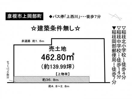 土地 - 滋賀県彦根市上岡部町