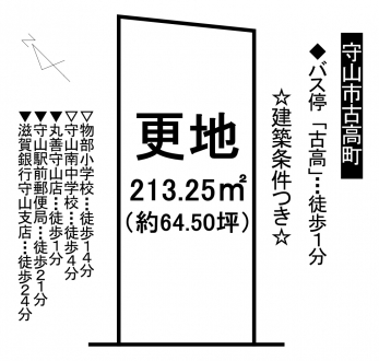 土地 - 滋賀県守山市古高町