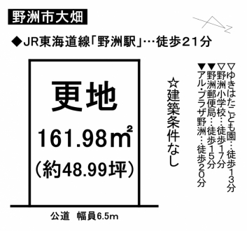 土地 - 滋賀県野洲市大畑