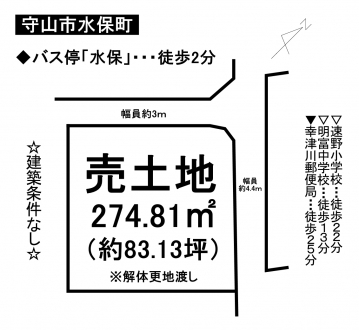 土地 - 滋賀県守山市水保町