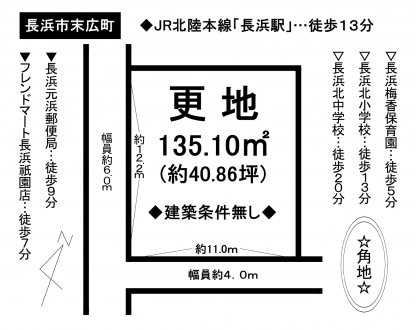 土地 - 滋賀県長浜市末広町