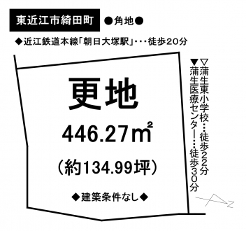 土地 - 滋賀県東近江市綺田町
