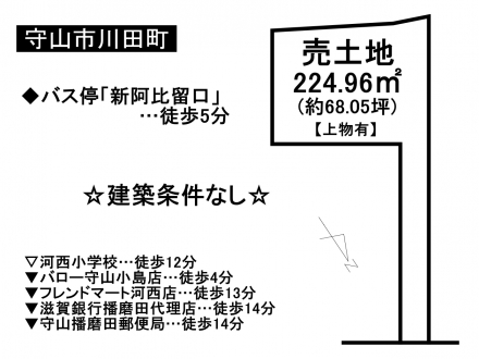 土地 - 滋賀県守山市川田町