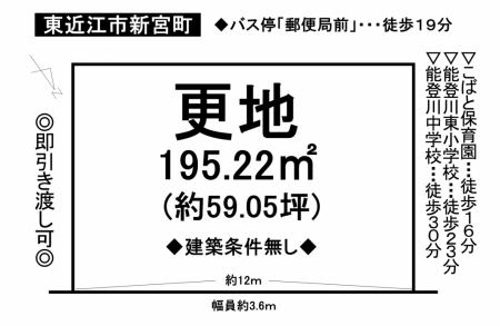 土地 - 滋賀県東近江市新宮町
