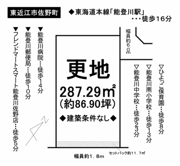 土地 - 滋賀県東近江市佐野町