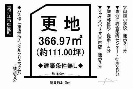 土地 - 滋賀県東近江市御園町