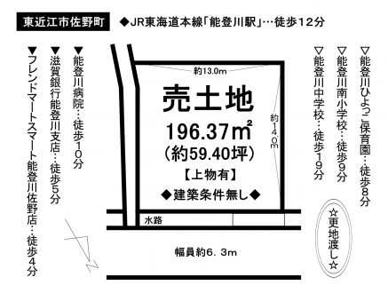 土地 - 滋賀県東近江市佐野町