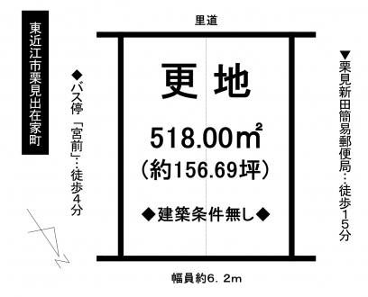 土地 - 滋賀県東近江市栗見出在家町