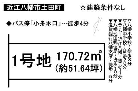 土地 - 滋賀県近江八幡市土田町