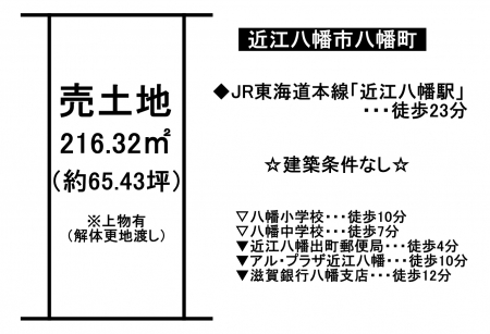 土地 - 滋賀県近江八幡市八幡町