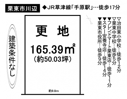 土地 - 滋賀県栗東市川辺