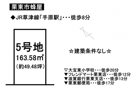土地 - 滋賀県栗東市蜂屋