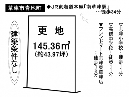 土地 - 滋賀県草津市青地町