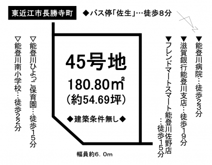 土地 - 滋賀県東近江市長勝寺町