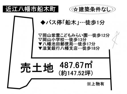 土地 - 滋賀県近江八幡市船木町