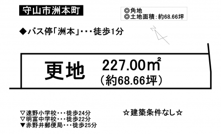 土地 - 滋賀県守山市洲本町