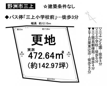 土地 - 滋賀県野洲市三上
